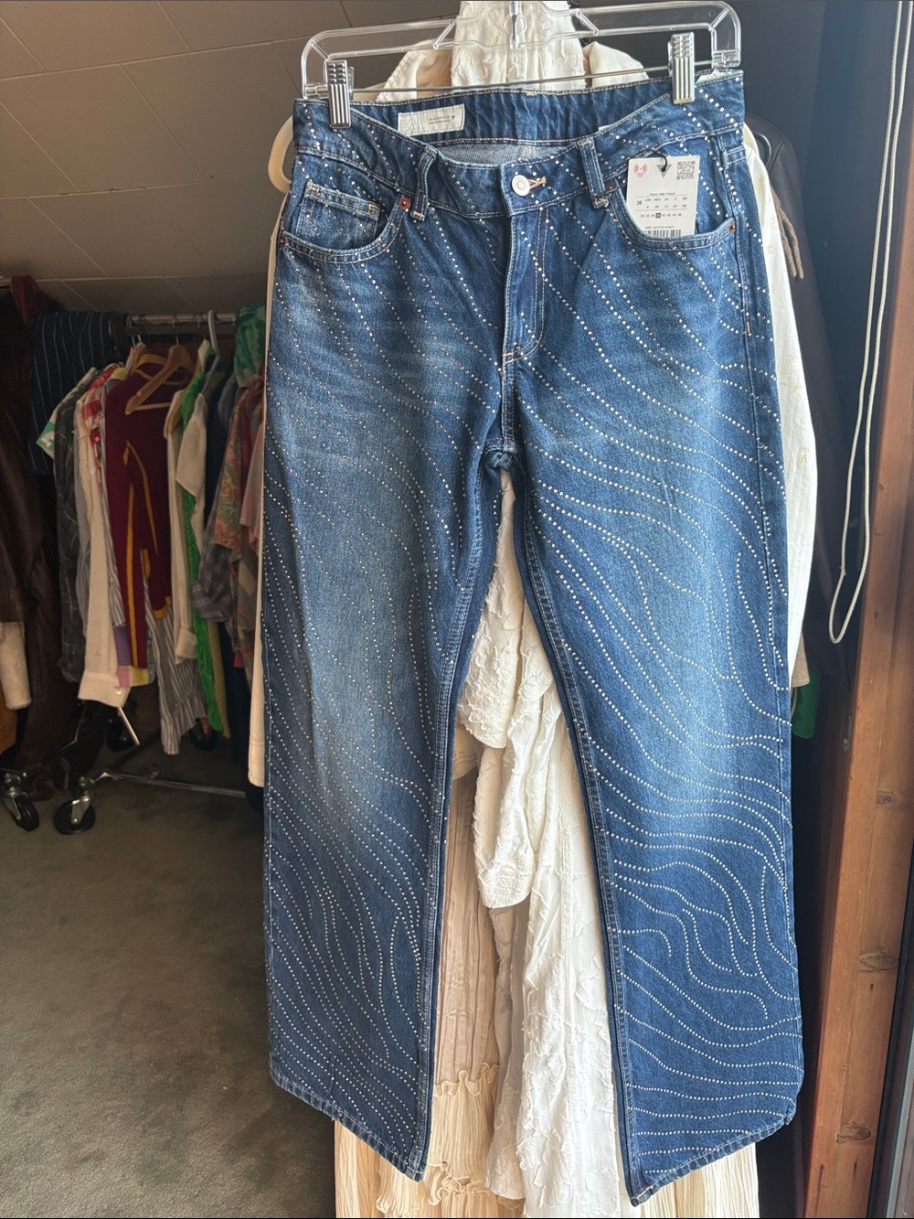Bedazzled Zara Denim NWT